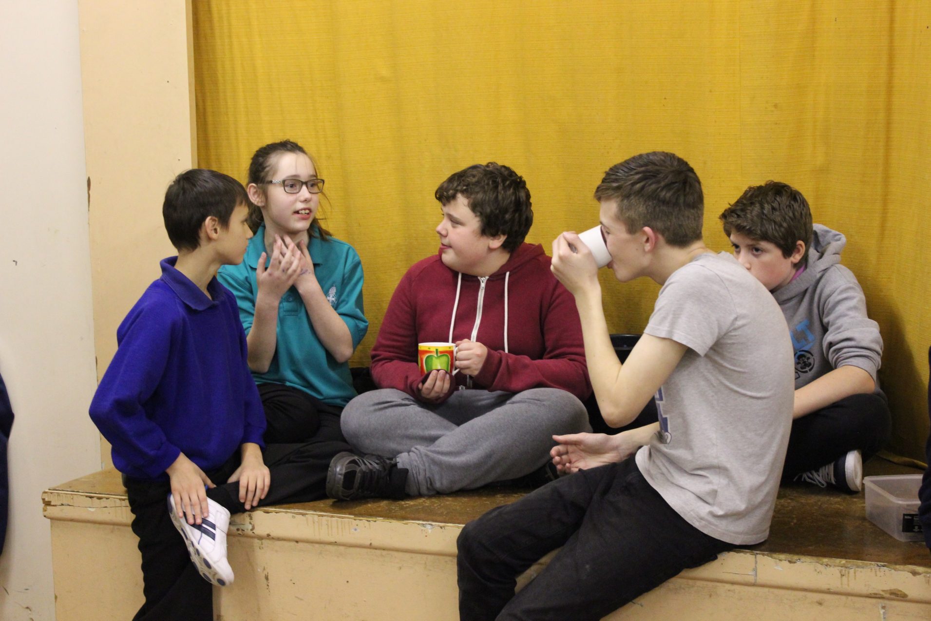 Young people chatting