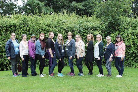 A group of women aged 20 and older at a GBM retreat