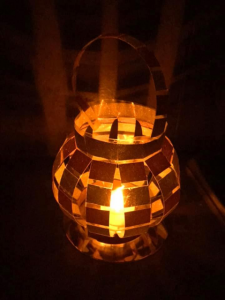 paper lantern with candle