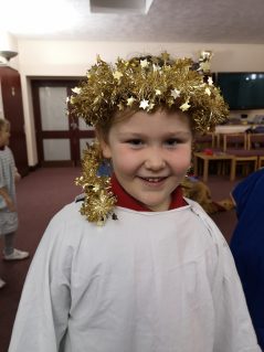 n:vestigate member dressed as angel for nativity