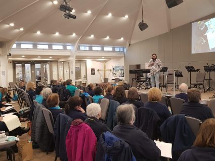 GB volunteers listening to speaker at Spring conference 2022