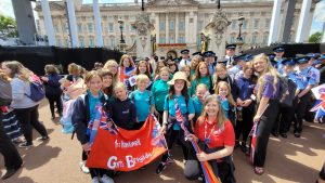 Trooping the colour