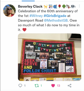 Tweet from Bev Clack