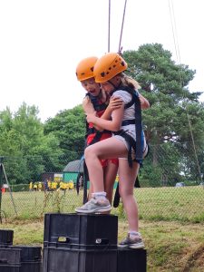 1st Kings Hill GB group members try crate stacking