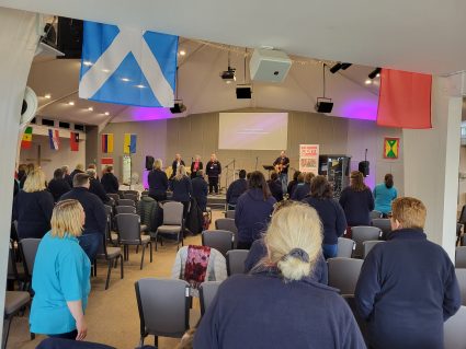 GB leaders taking part in worship at Spring conference